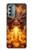 S4090 Dragon de Feu Fantastique Etui Coque Housse pour Motorola Moto G Stylus 5G (2022)