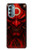 S4099 Illustration Démon Rouge Mystique Etui Coque Housse pour Motorola Moto G Stylus 5G (2022)