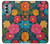 S4105 Motif Floral Coloré Etui Coque Housse pour Motorola Moto G Stylus 5G (2022)