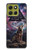 S4110 Loup et Symbole Ancien Etui Coque Housse pour Motorola Moto G86