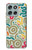 S4078 Motif Abstrait Coloré Etui Coque Housse pour Motorola Moto G56
