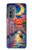 S4083 Venise Colorée au Clair de Lune Etui Coque Housse pour Motorola Edge (2022)