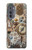 S4100 Collage Scientifique Vintage Etui Coque Housse pour Motorola Edge (2022)