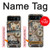 S4100 Collage Scientifique Vintage Etui Coque Housse pour Motorola Razr 40