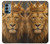 S4093 Portrait de Lion Royal Etui Coque Housse pour OnePlus Nord N200 5G