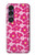 S4097 Motif Floral Rose Etui Coque Housse pour Sony Xperia 1 VII