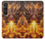 S4090 Dragon de Feu Fantastique Etui Coque Housse pour Sony Xperia 1 VI