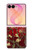 S2414 Rouge Fleur amandier Van Gogh Etui Coque Housse pour Samsung Galaxy Z Flip 8