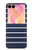 S2767 Marine rayé blanc Etui Coque Housse pour Samsung Galaxy Z Flip 8