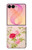 S3037 Jolie Flora Rose Cottage Etui Coque Housse pour Samsung Galaxy Z Flip 8