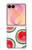 S3236 Motif melon d'eau Etui Coque Housse pour Samsung Galaxy Z Flip 8