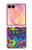 S3255 Motif Art coloré Etui Coque Housse pour Samsung Galaxy Z Flip 8