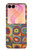 S3409 Carrés cercles concentriques Etui Coque Housse pour Samsung Galaxy Z Flip 8