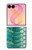 S3414 Vert Serpent Échelle graphique Imprimer Etui Coque Housse pour Samsung Galaxy Z Flip 8