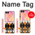 S3421 Noir Orange Blanc Argyle Plaid Etui Coque Housse pour Samsung Galaxy Z Flip 8