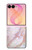 S3482 Imprimer Graphique marbre rose Etui Coque Housse pour Samsung Galaxy Z Flip 8
