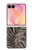 S3692 Feuilles de palmier gris noir Etui Coque Housse pour Samsung Galaxy Z Flip 8