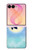 S3807 Killer Whale Orca Lune Pastel Fantaisie Etui Coque Housse pour Samsung Galaxy Z Flip 8