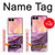 S3896 Stries d'or en marbre violet Etui Coque Housse pour Samsung Galaxy Z Flip 8