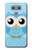 S3029 Cute Blue Owl Etui Coque Housse pour LG G6