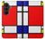 S0157 Composition Rouge Bleu Jaune Etui Coque Housse pour Samsung Galaxy Z Fold 8 Ultra