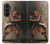 S0796 Japon Rouge Samurai Etui Coque Housse pour Samsung Galaxy Z Fold 8 Ultra