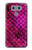 S3051 Pink Mermaid Fish Scale Etui Coque Housse pour LG G6
