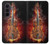 S0864 Violon feu Etui Coque Housse pour Samsung Galaxy Z Fold 8 Ultra