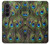 S1965 Paon Plume Etui Coque Housse pour Samsung Galaxy Z Fold 8 Ultra