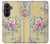 S2229 Fleurs millésimé Etui Coque Housse pour Samsung Galaxy Z Fold 8 Ultra