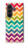 S2362 Arc en ciel coloré Shavron Zig zag Etui Coque Housse pour Samsung Galaxy Z Fold 8 Ultra