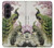 S2773 Paon Peinture brosse chinoise Etui Coque Housse pour Samsung Galaxy Z Fold 8 Ultra