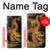 S2804 Dragon d'or imprimé chinois Etui Coque Housse pour Samsung Galaxy Z Fold 8 Ultra