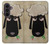 S2826 Mignon Noir Sheep Dormir Dessin Etui Coque Housse pour Samsung Galaxy Z Fold 8 Ultra