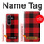 S2931 Rouge Buffle motif de vérification Etui Coque Housse pour Samsung Galaxy Z Fold 8 Ultra