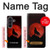 S2955 Loup Hurlant Rouge Lune Etui Coque Housse pour Samsung Galaxy Z Fold 8 Ultra