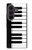 S3078 Noir et blanc Clavier de piano Etui Coque Housse pour Samsung Galaxy Z Fold 8 Ultra