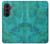 S3147 Aqua Marbre Pierre Etui Coque Housse pour Samsung Galaxy Z Fold 8 Ultra