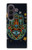 S3175 Hamsa Mosaïques main Etui Coque Housse pour Samsung Galaxy Z Fold 8 Ultra