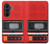 S3204 Rouge Cassette Recorder graphique Etui Coque Housse pour Samsung Galaxy Z Fold 8 Ultra