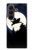 S3289 Cochon Volant Pleine Lune Nuit Etui Coque Housse pour Samsung Galaxy Z Fold 8 Ultra
