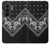 S3363 Motif Bandana Noir Etui Coque Housse pour Samsung Galaxy Z Fold 8 Ultra