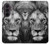 S3372 Lion Visage Etui Coque Housse pour Samsung Galaxy Z Fold 8 Ultra