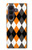 S3421 Noir Orange Blanc Argyle Plaid Etui Coque Housse pour Samsung Galaxy Z Fold 8 Ultra