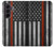 S3472 sapeur pompier Rouge mince ligne Drapeau Etui Coque Housse pour Samsung Galaxy Z Fold 8 Ultra