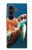 S3497 Vert tortue de mer Etui Coque Housse pour Samsung Galaxy Z Fold 8 Ultra