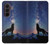 S3555 Loup Hurlant Million étoiles Etui Coque Housse pour Samsung Galaxy Z Fold 8 Ultra