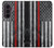 S3687 Drapeau américain de pompier mince ligne rouge Etui Coque Housse pour Samsung Galaxy Z Fold 8 Ultra