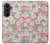 S3688 Motif d'art floral floral Etui Coque Housse pour Samsung Galaxy Z Fold 8 Ultra