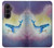 S3802 Rêve Baleine Pastel Fantaisie Etui Coque Housse pour Samsung Galaxy Z Fold 8 Ultra
